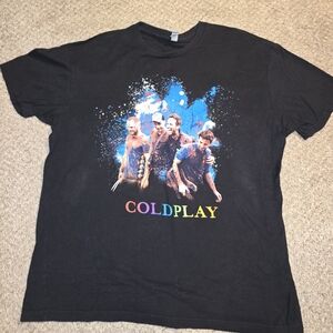 2016 Coldplay Concert Tour Graphic T-Shirt Size X-Large